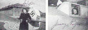 Franz Stigler had a laugh when he saw both of these pictures  It is a picture of his former wife, Eva, at age 17.