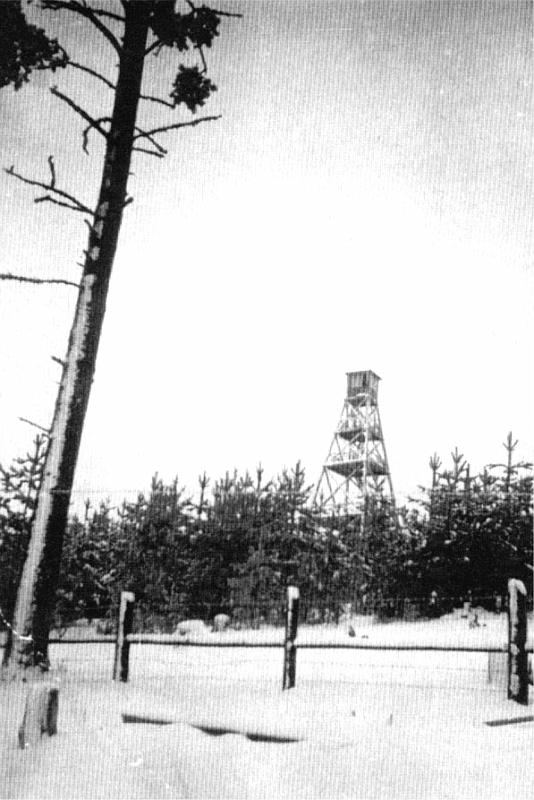 dia18.jpg - Viipurin läänin Pyhäjärven iv.torni talvella 1940.